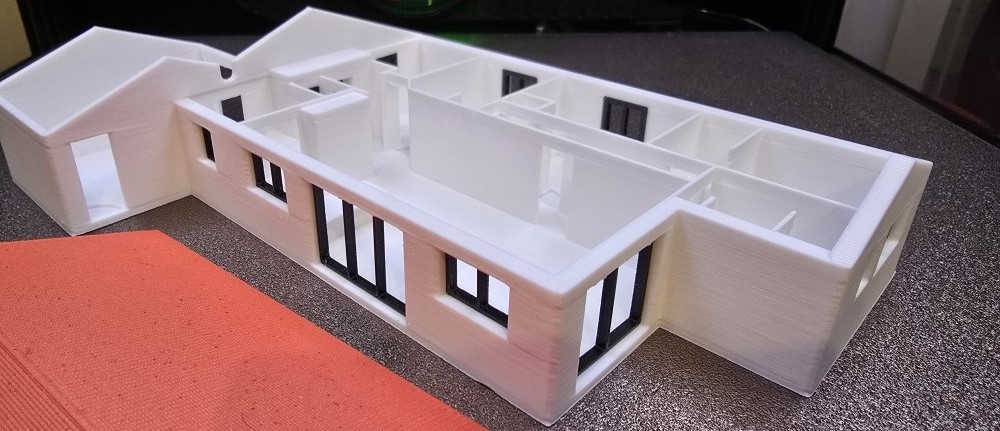 coupe de maison en 3 d