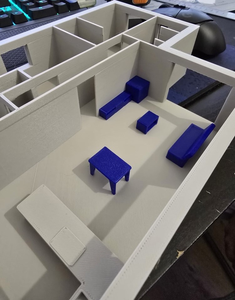 intérieur de maison en 3d